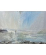 Leslie Worth - Low Tide at Lyme Regis Leslie Worth - Low Tide at Lyme Regis