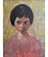 Pascoal de Souza - Portrait of a Girl in Pink