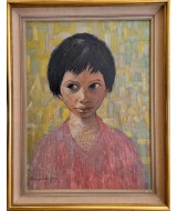 Pascoal de Souza - Portrait of a Girl in Pink