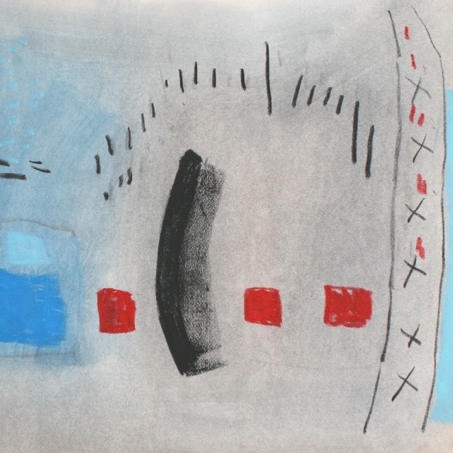 Charles Gassner - Composition in Red, Black and Blue
