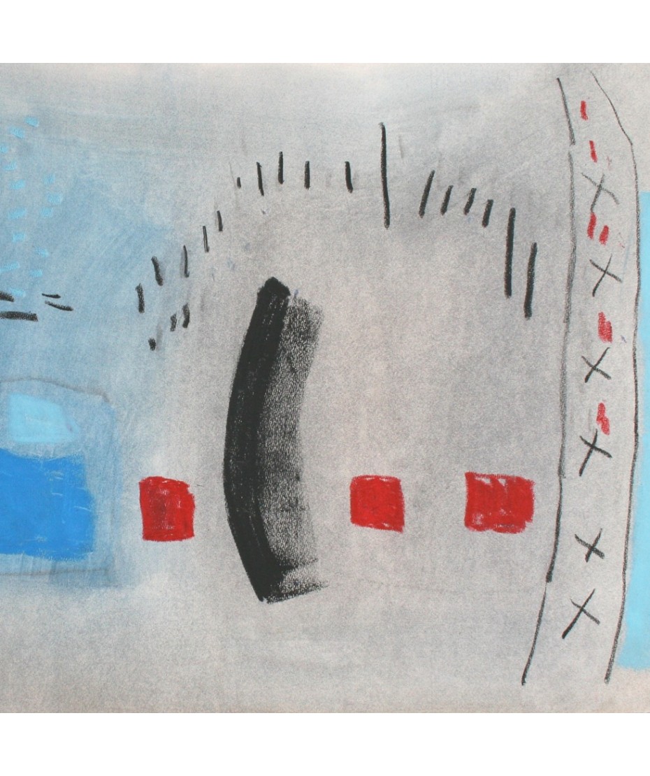 Charles Gassner - Composition in Red, Black and Blue