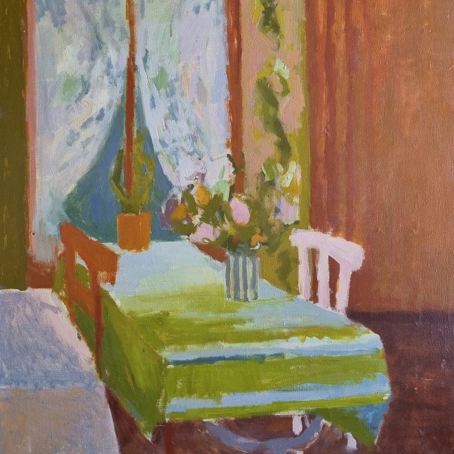 Charlotte Ardizzone - Interior with Flowers