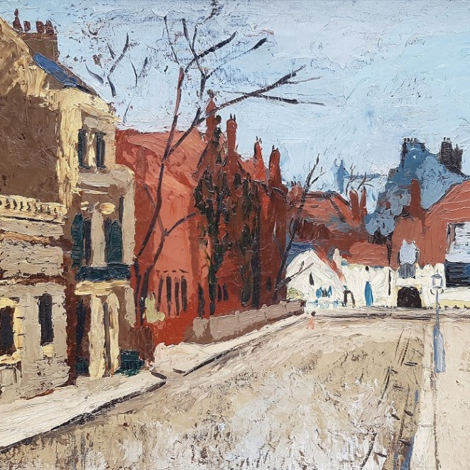 Francis Cox - Untitled Street Scene