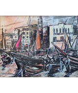 George Hann - Harbour Scene