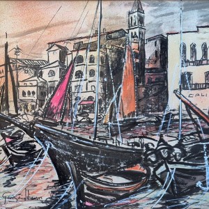 George Hann - Harbour Scene