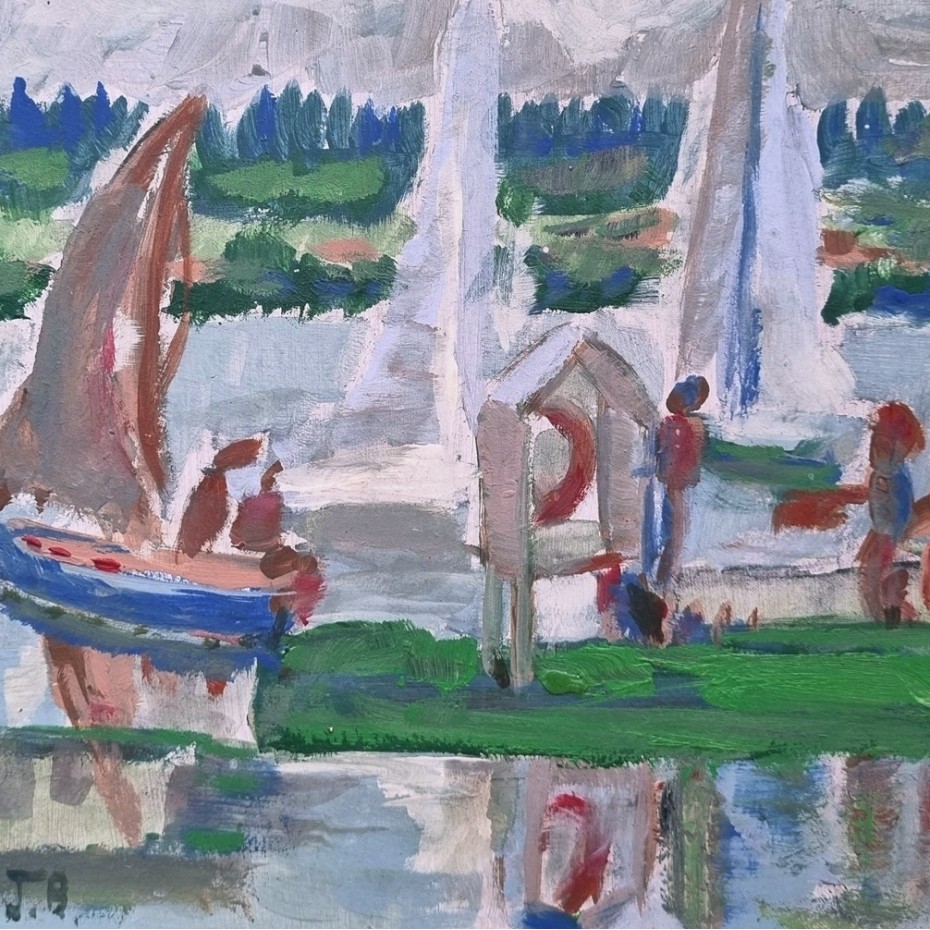 Jean Barham - Sailing on the River Thames