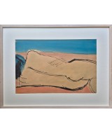 John Emanuel - Reclining Nude on a Beach