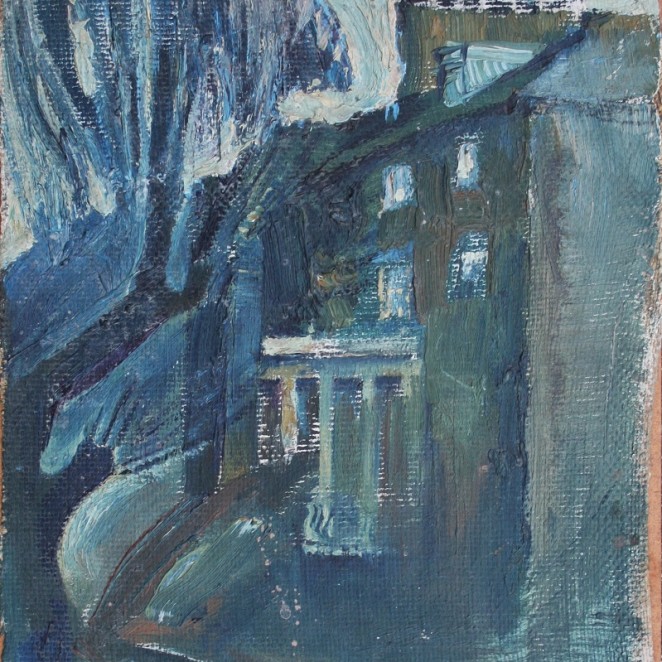 Mary Audsley - Street Scene with Tree