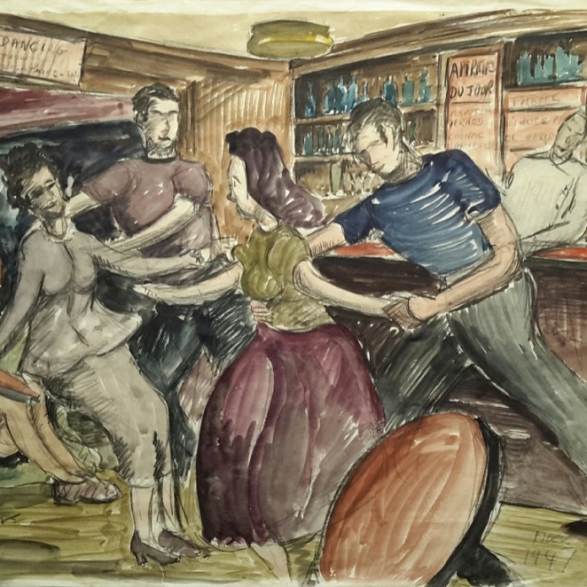 Noel Brannan - Dancing in a French Bar 1947