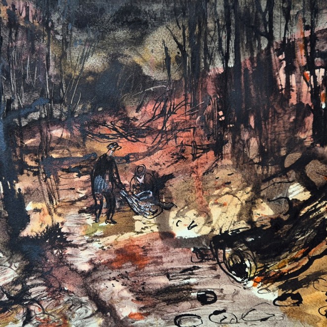 Robert Scanlon - Figures Gathering Firewood