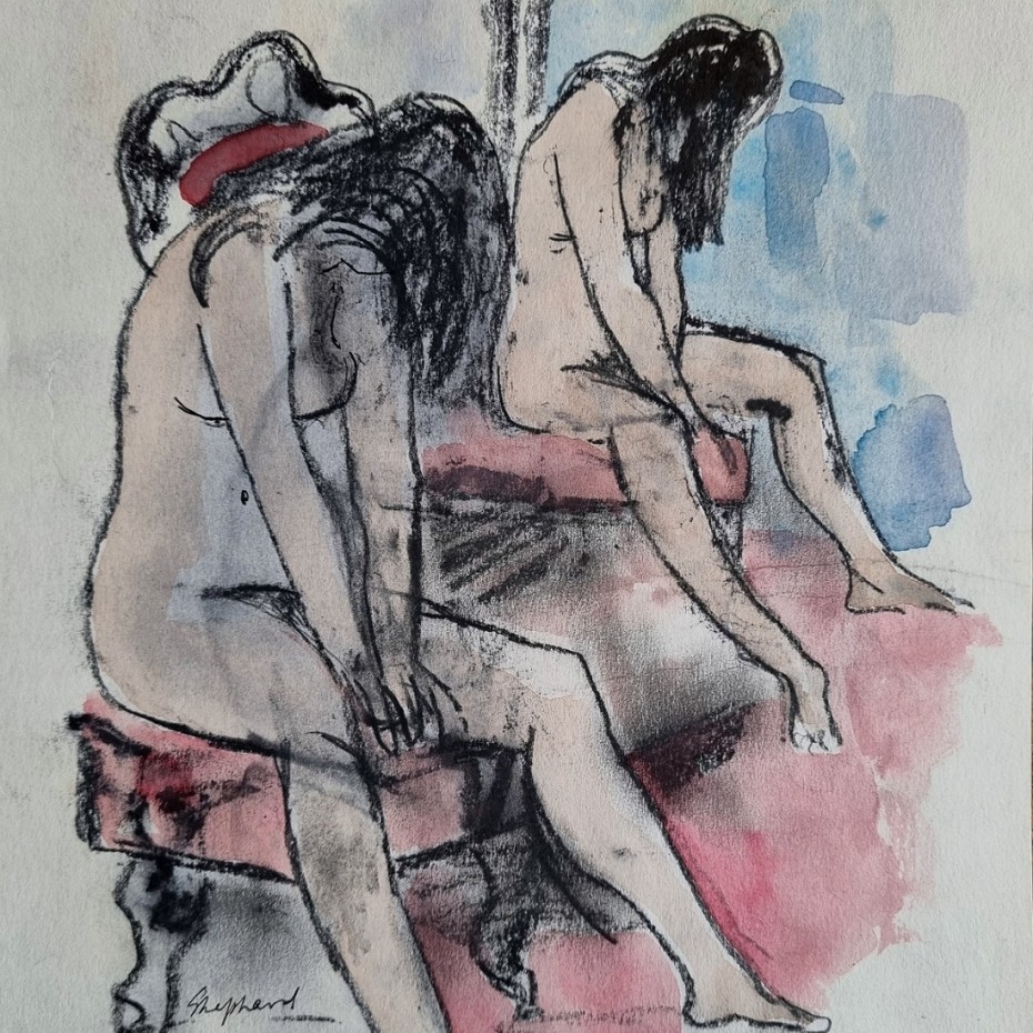 S Horne Shepherd - Seated Nudes