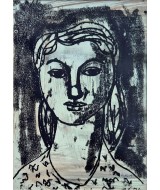 S Horne Shepherd - Portrait of a Girl