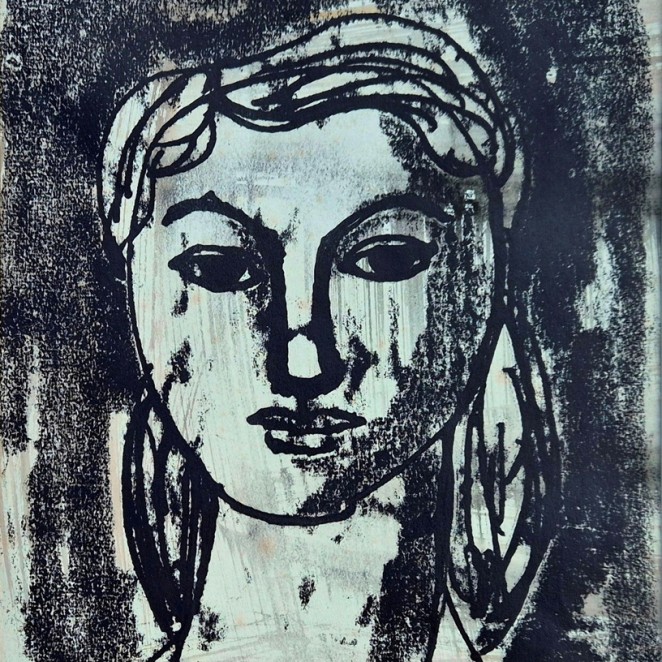 S Horne Shepherd - Portrait of a Girl