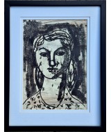 S Horne Shepherd - Portrait of a Girl